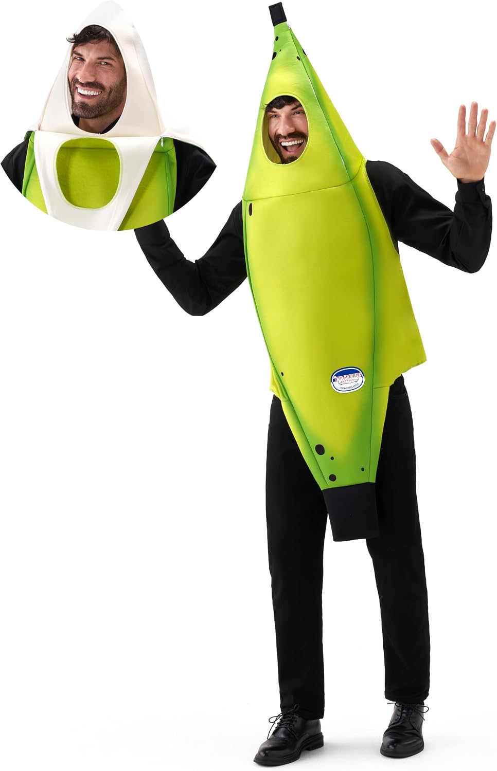 Spooktacular Creations Adult Banana Costume, Deluxe Set 8