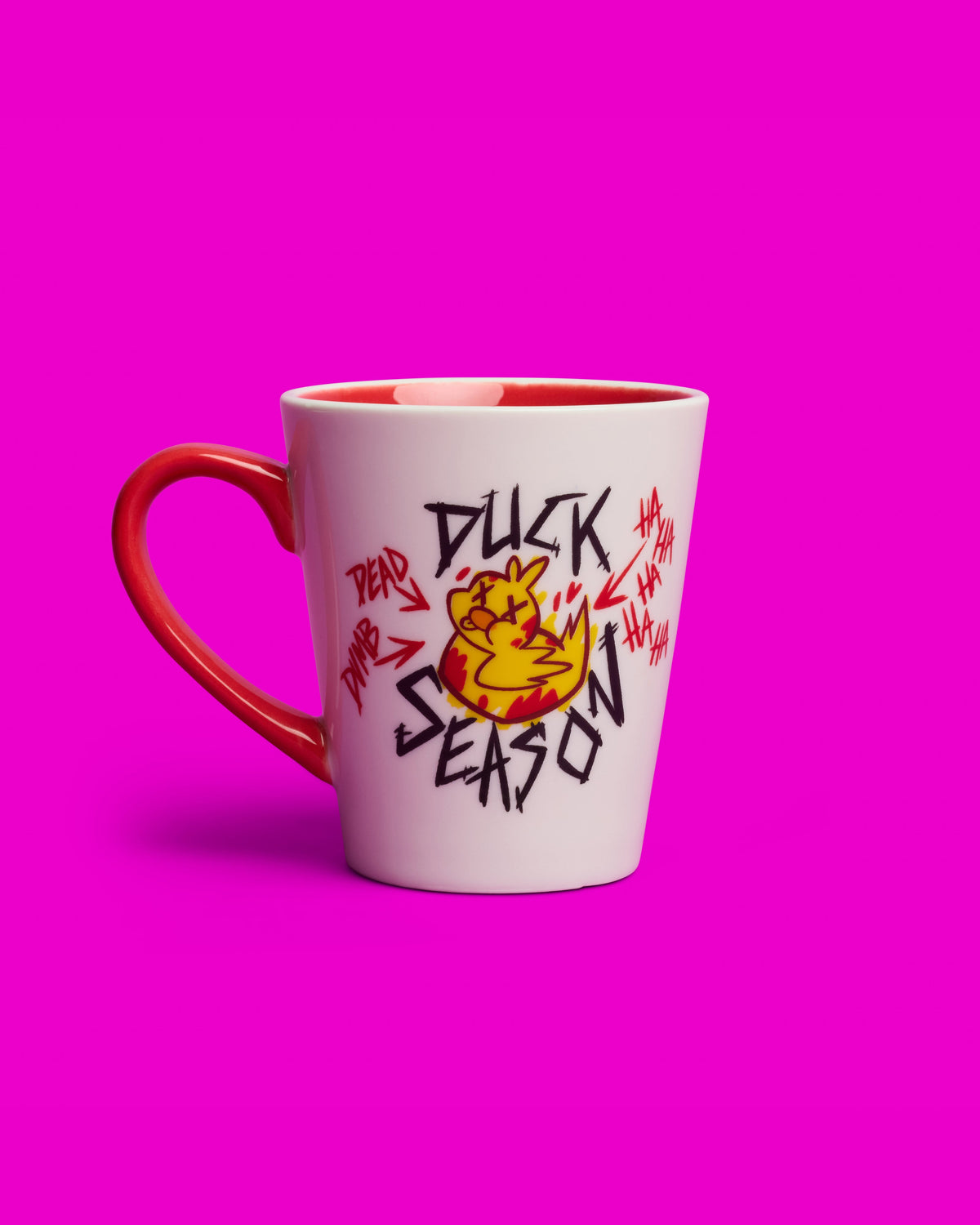 Hazbin Hotel Alastor “Duck Season” Mug, Double-Sided Ceramic 1