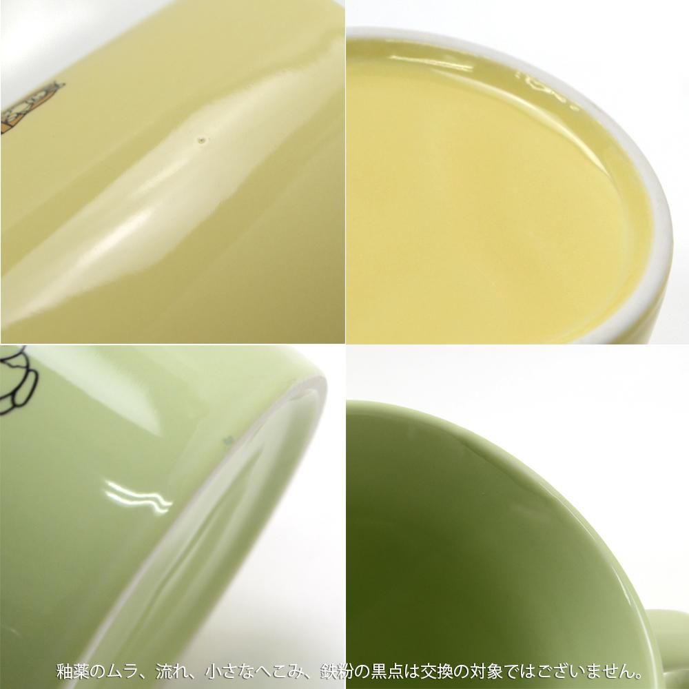 Pingu Color Mug – Green or White & Pink, from Japan 6