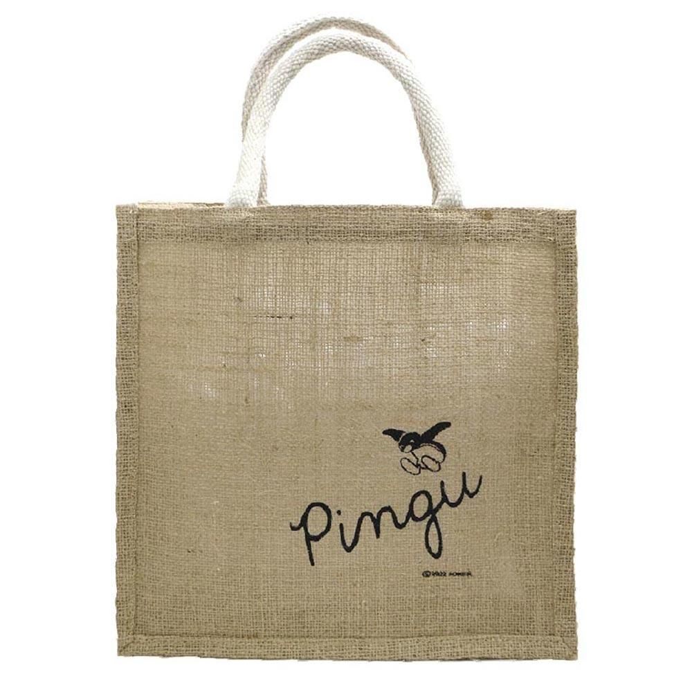 Pingu Jute Tote Bag – Jump Design, Size M 1
