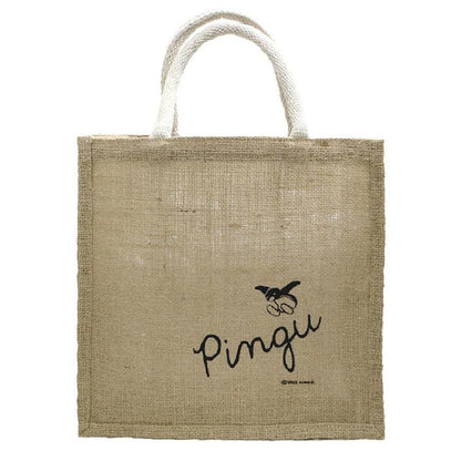Pingu Jute Tote Bag – Jump Design, Size M 1