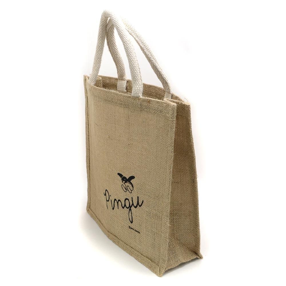 Pingu Jute Tote Bag – Jump Design, Size M 4