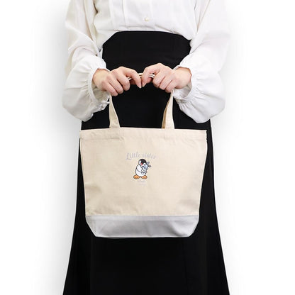 Pingu Little Sister Tote Bag – Natural × Grey or Black 6