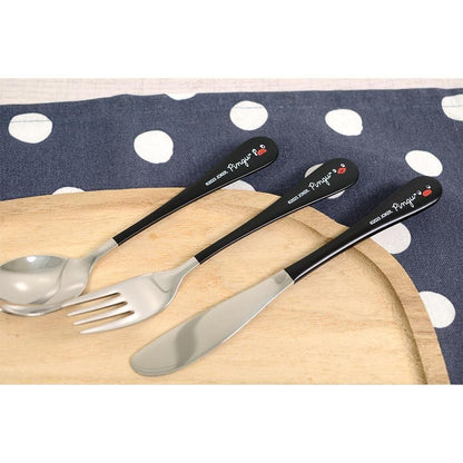 Pingu Black Cutlery – Spoon, Fork or Knife 3