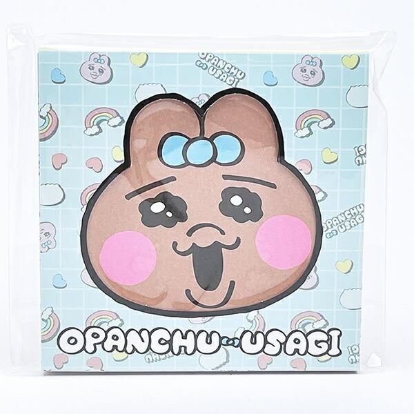 Opanchu Usagi Window Square Memo Pad, Blue, 80 Sheets, Made in Japan 1