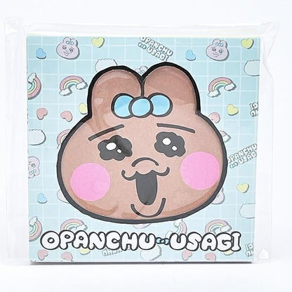 Opanchu Usagi Window Square Memo Pad, Blue, 80 Sheets, Made in Japan 1