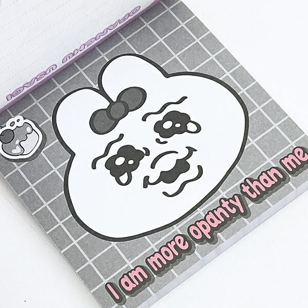 Opanchu Usagi Window Square Memo Pad, Blue, 80 Sheets, Made in Japan 4