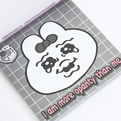 Opanchu Usagi Window Square Memo Pad, Blue, 80 Sheets, Made in Japan 4