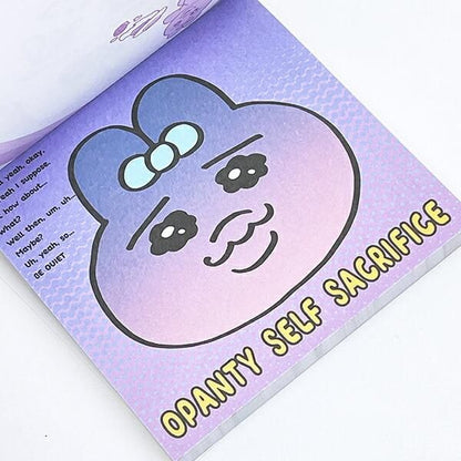 Opanchu Usagi Window Square Memo Pad, Blue, 80 Sheets, Made in Japan 5