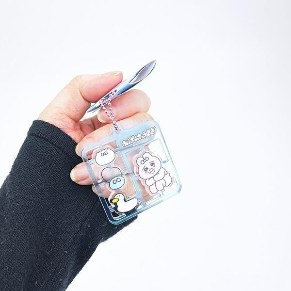 Opanchu Usagi Plastic Model Style Acrylic Keychain, Blue 4
