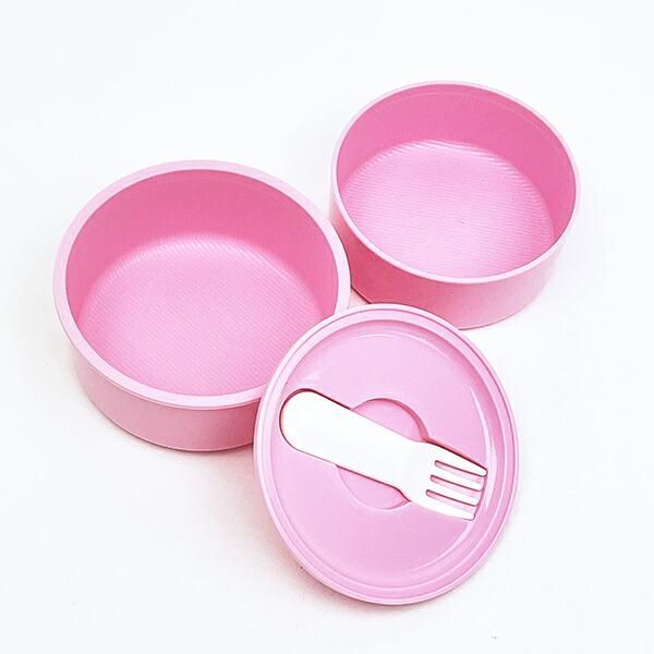 Opanchu Usagi Round 2-Tier Lunch Box with Fork, Made in Japan 6