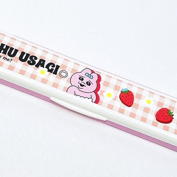 Opanchu Usagi Quiet Chopsticks and Case Set, 18 cm, Made in Japan 3