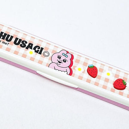 Opanchu Usagi Quiet Chopsticks and Case Set, 18 cm, Made in Japan 3