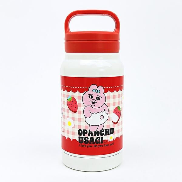 Opanchu Usagi Strawberry Insulated Mug Bottle with Handle, 350 ml 1