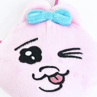 Opanchu Usagi Tehepero Plush Mascot Pouch with Carabiner 2