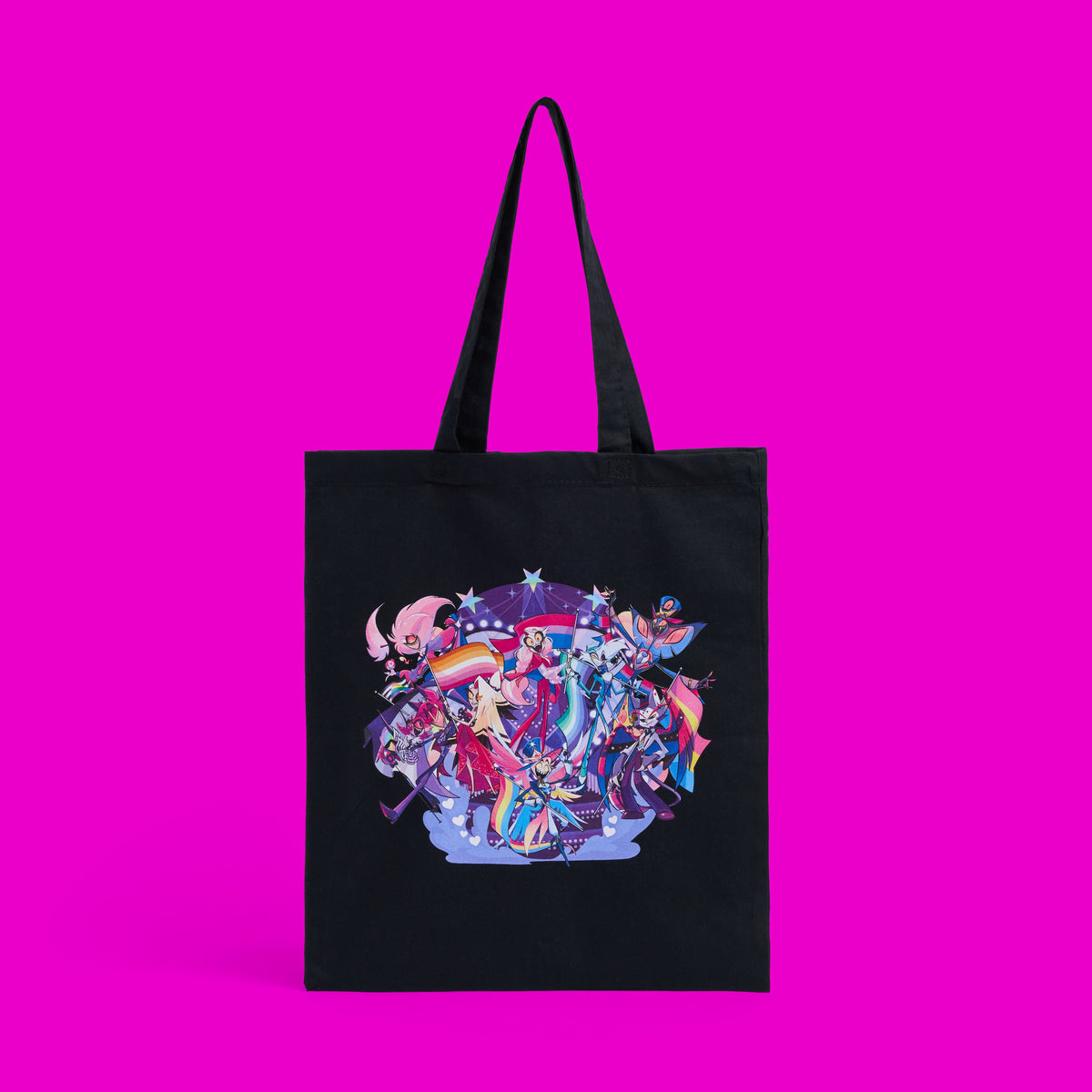 Hazbin Hotel Pride 2025 Tote Bag, Cotton Canvas, Art by Kanomareki 1
