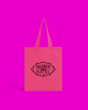 Hazbin Hotel Logo Tote Bag, 100% Cotton Canvas, 2 Designs 1
