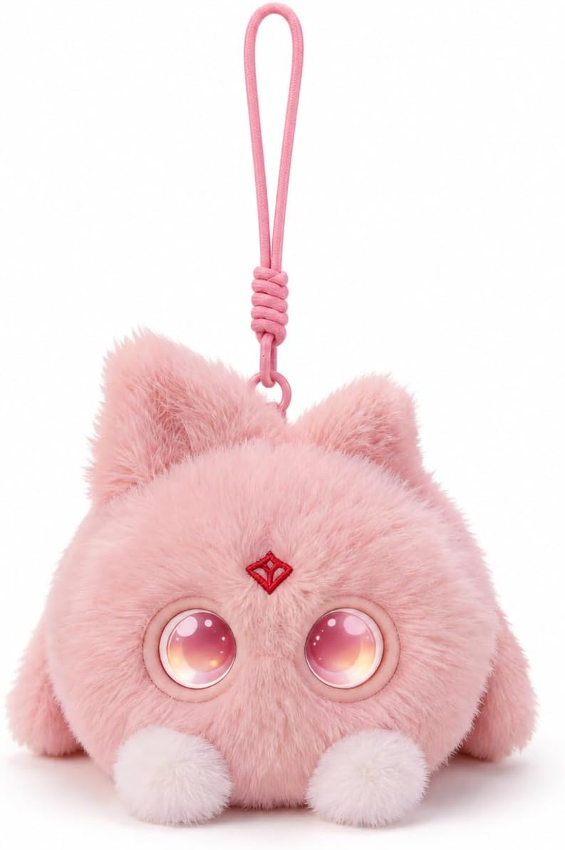 OKIVIVI AI Plush Bag Charm – Voice Chat, LED Eyes, Touch Response 1