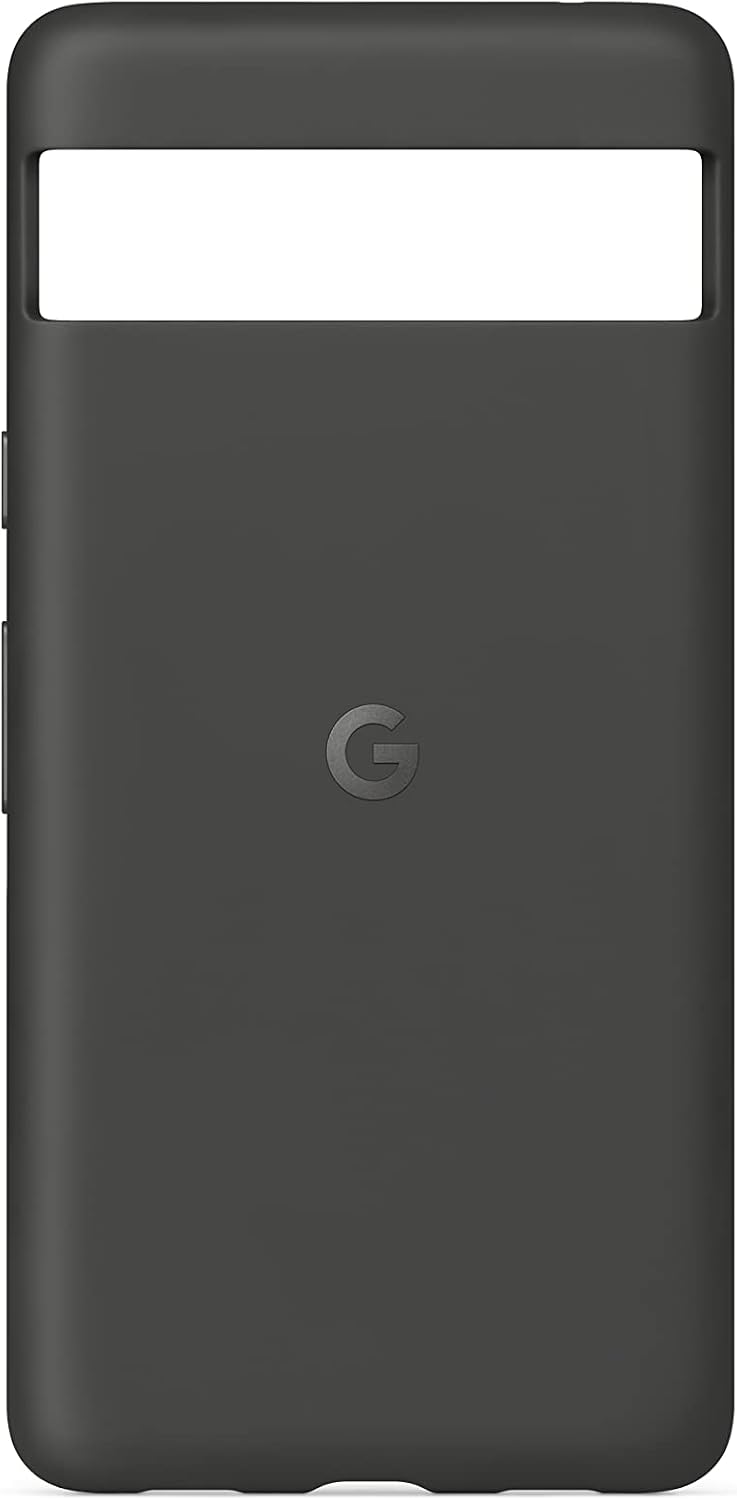 Google Pixel 7a Case, Durable Soft Silicone, Charcoal 1