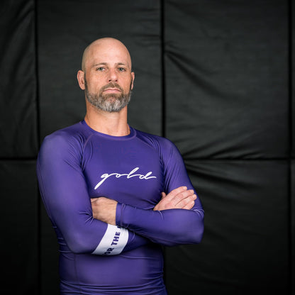 Gold BJJ Foundation Rash Guard, Ranked No-Gi and Gi Jiu-Jitsu 3