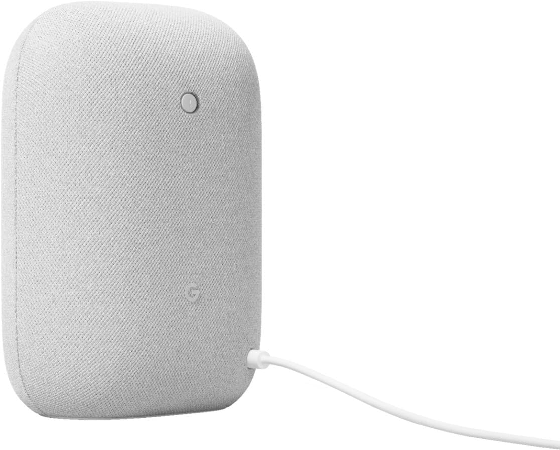 Google Nest Audio Bluetooth Speaker with LED Keychain, Chalk 3
