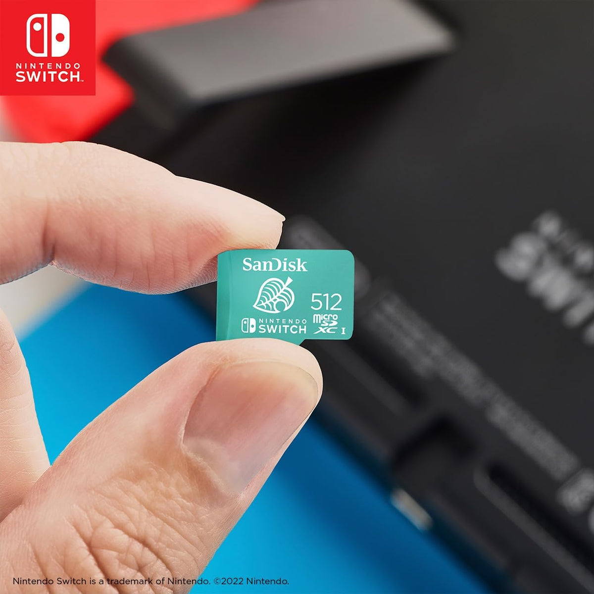 SanDisk 512GB Nintendo Switch microSD, Animal Crossing Leaf Edition 3