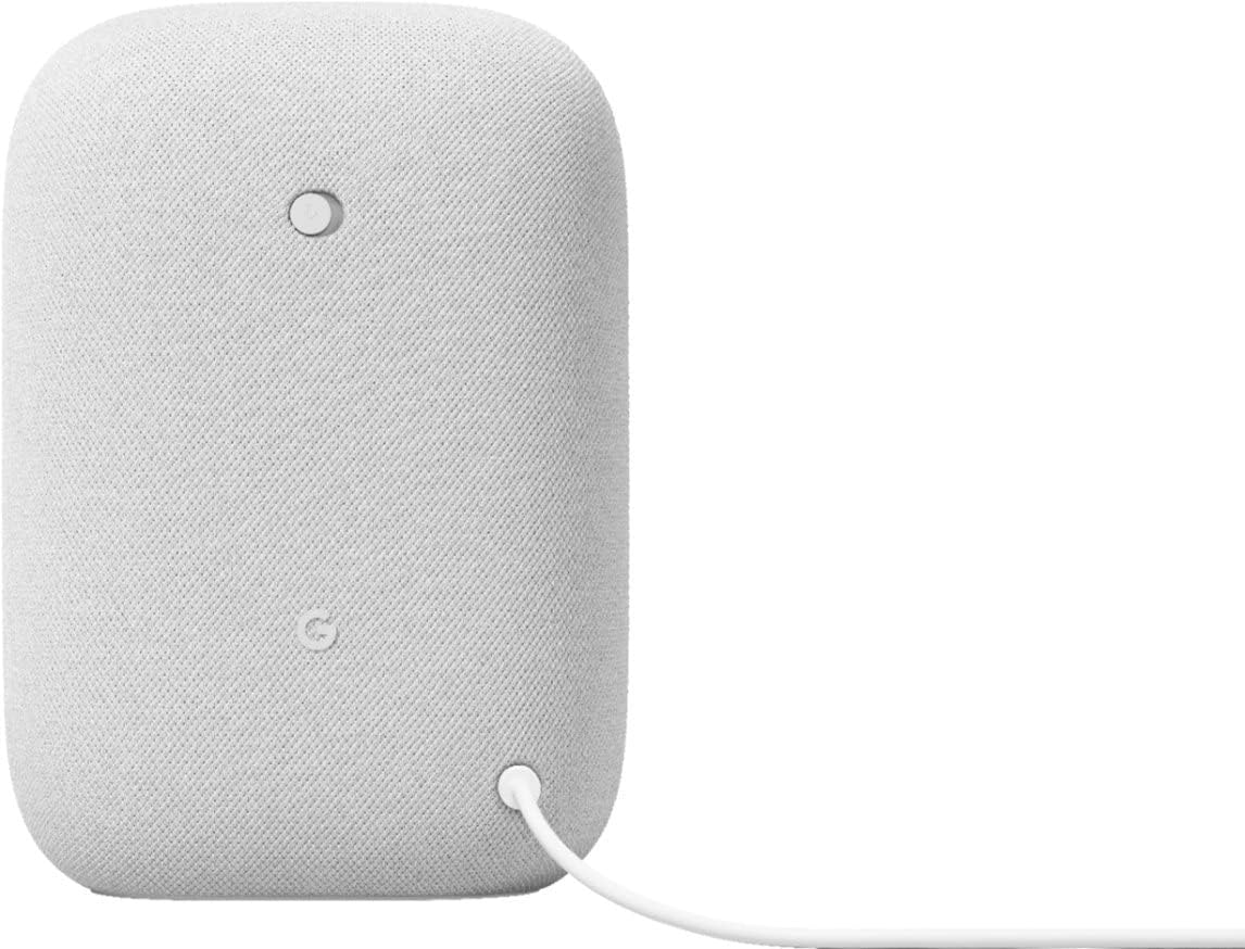 Google Nest Audio Bluetooth Speaker with LED Keychain, Chalk 2