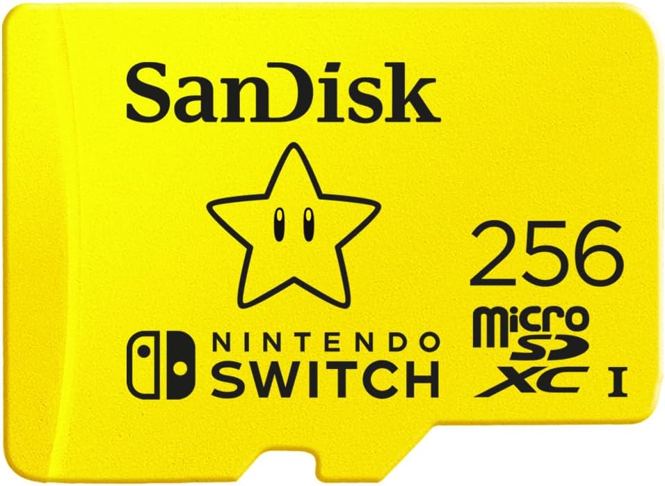 SanDisk 256GB microSD for Nintendo Switch, Super Mario Super Star 1