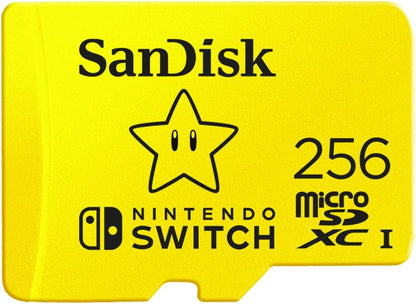 SanDisk 256GB microSD for Nintendo Switch, Super Mario Super Star 1