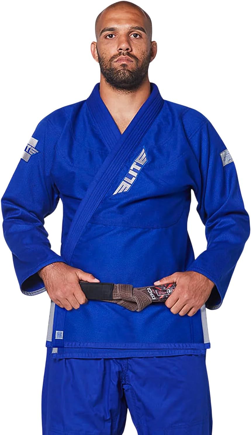 Elite Sports BJJ Gi for Men, IBJJF Kimono, Preshrunk, Free Belt 7
