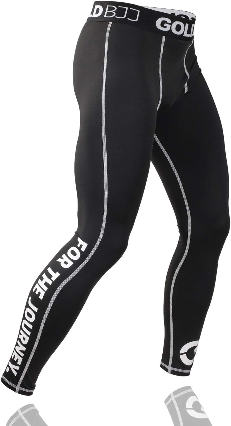 Gold BJJ Jiu-Jitsu Spats, Base Layer for Gi and No-Gi Grappling 1