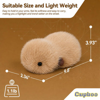cupboo Interactive AI Plush Companion Pet: Soft Hedgehog Desk Robot 4