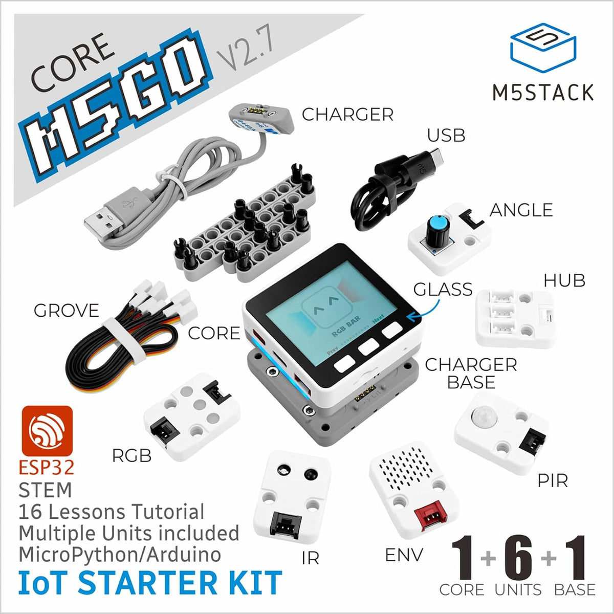 M5Stack M5GO IoT Starter Kit V2.7 with ESP32 and 2.0 in Display 1