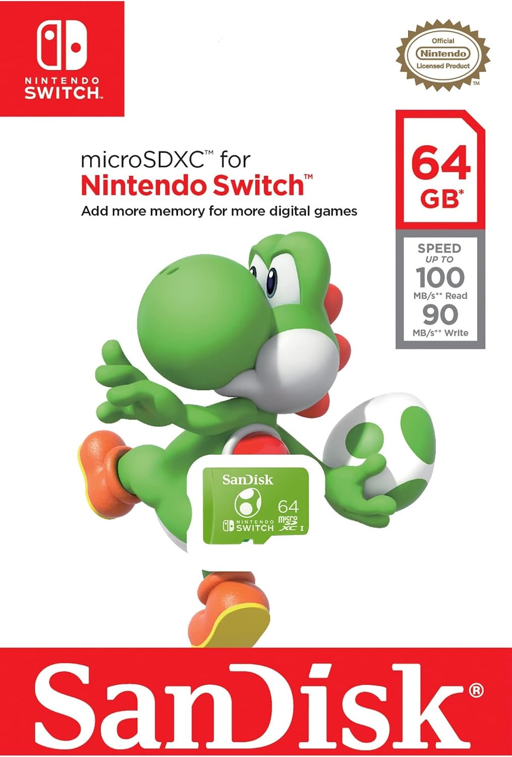SanDisk 64GB microSD for Nintendo Switch, Yoshi Edition 7