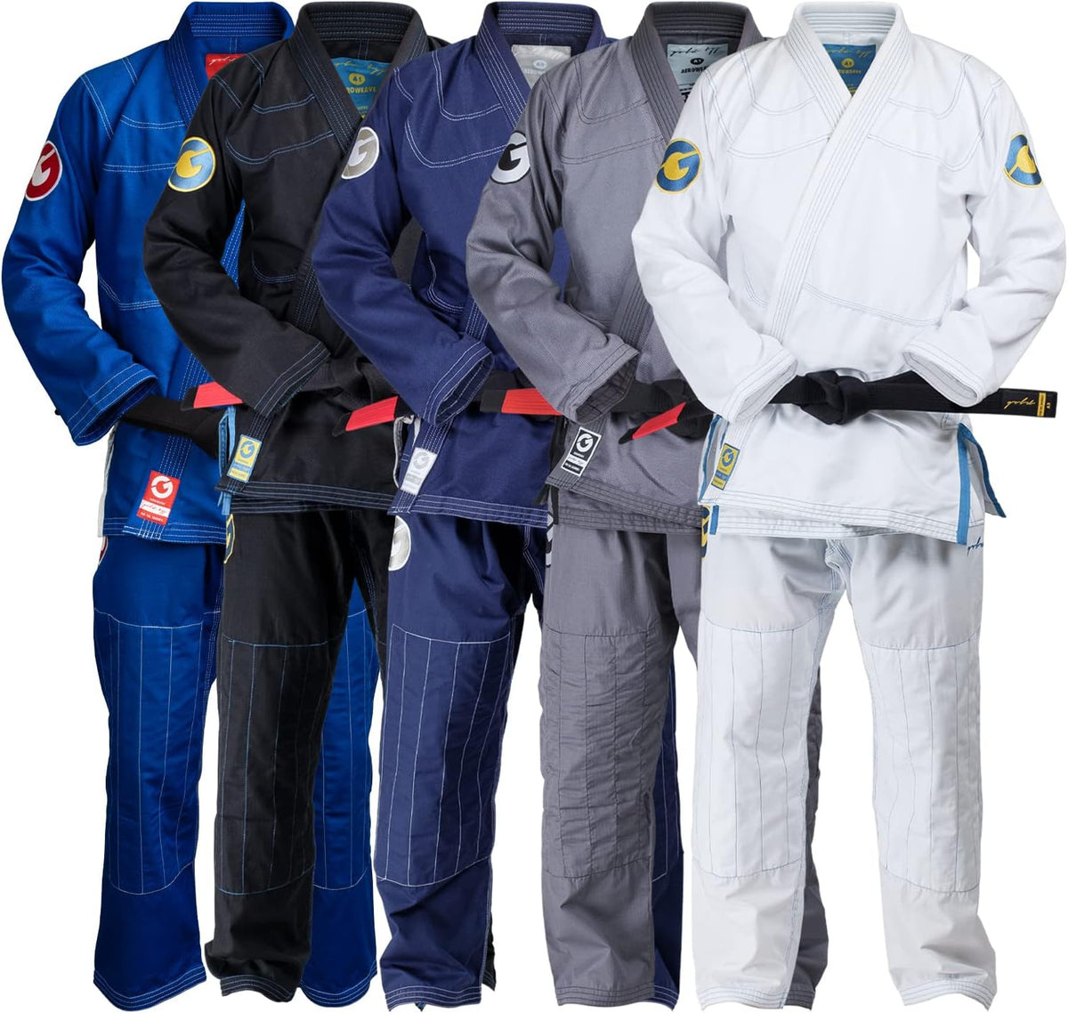 Gold BJJ Aeroweave Jiu Jitsu Gi, Ultra Lightweight BJJ Gi for Men 1