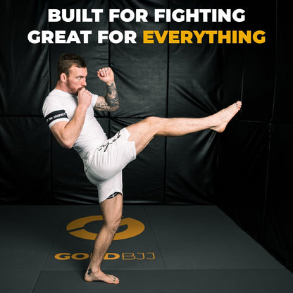 Gold BJJ Jiu-Jitsu Shorts, IBJJF Approved No-Gi Fight Shorts 7