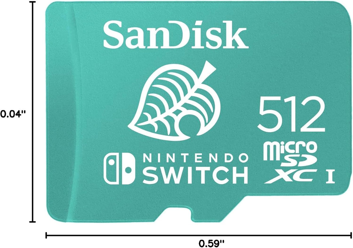 SanDisk 512GB Nintendo Switch microSD, Animal Crossing Leaf Edition 8