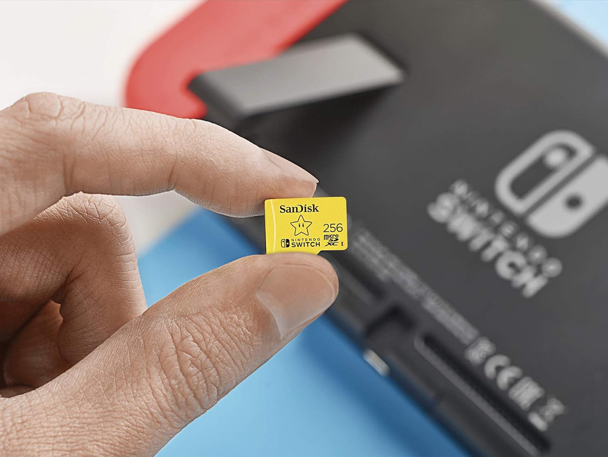 SanDisk 256GB microSD for Nintendo Switch, Super Mario Super Star 6