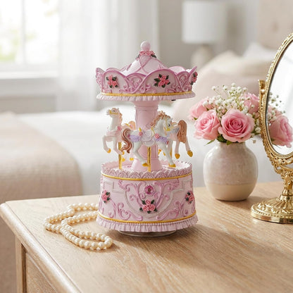 Mr.Winder Wind-Up Carousel Music Box with Lights, You Are My Sunshine 4