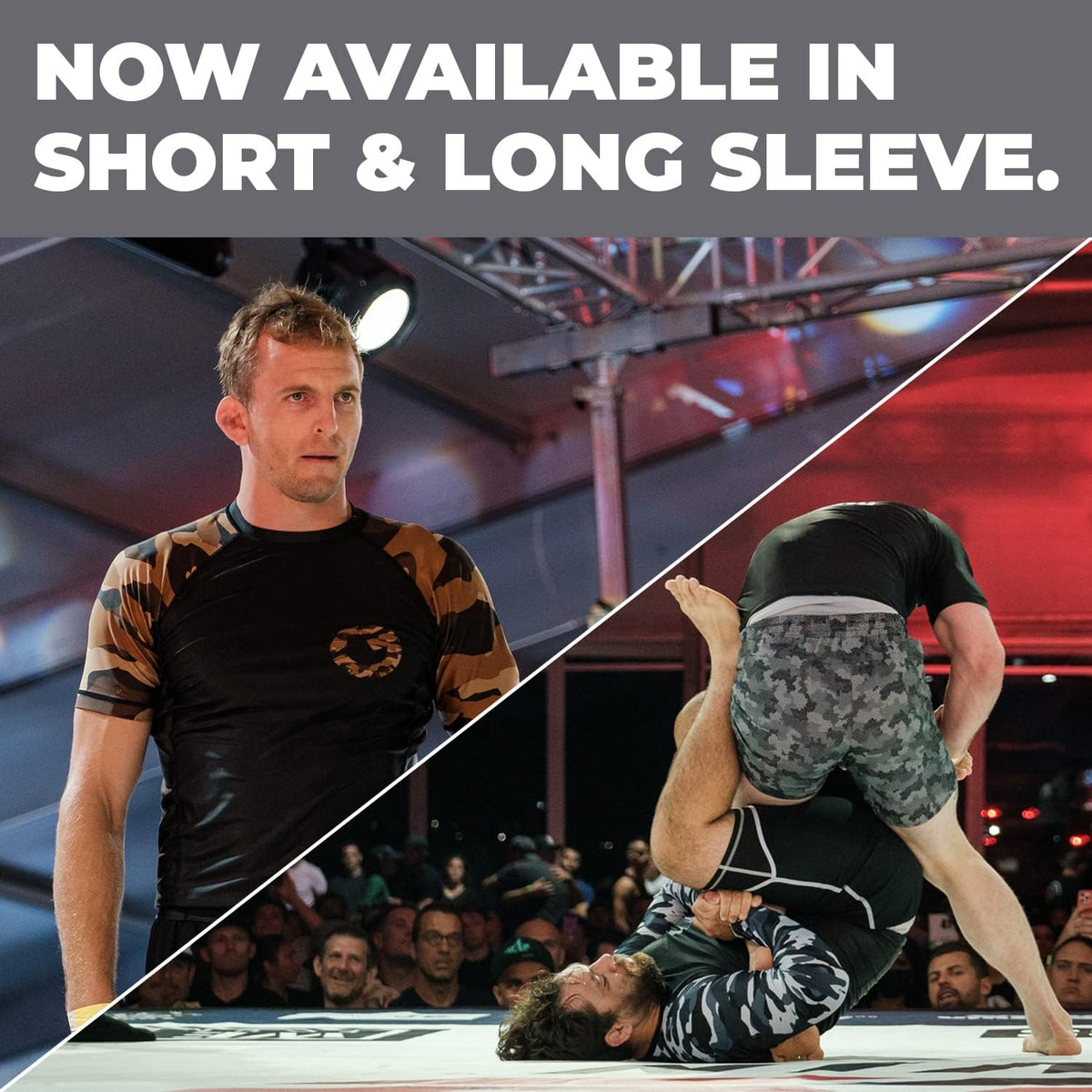 Gold BJJ Camo Rash Guard Compression Shirt for No-Gi, Gi and MMA 5