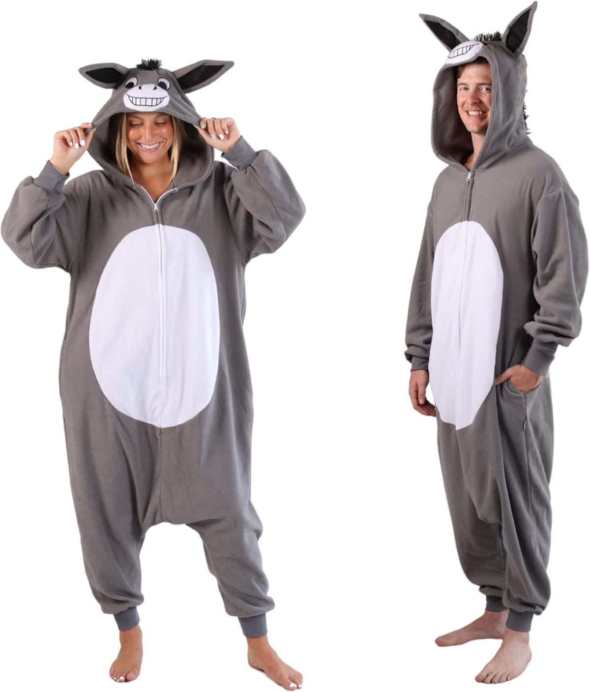 Funziez! Adult Plush Animal Onesie, Halloween Costume, 6 Designs 8