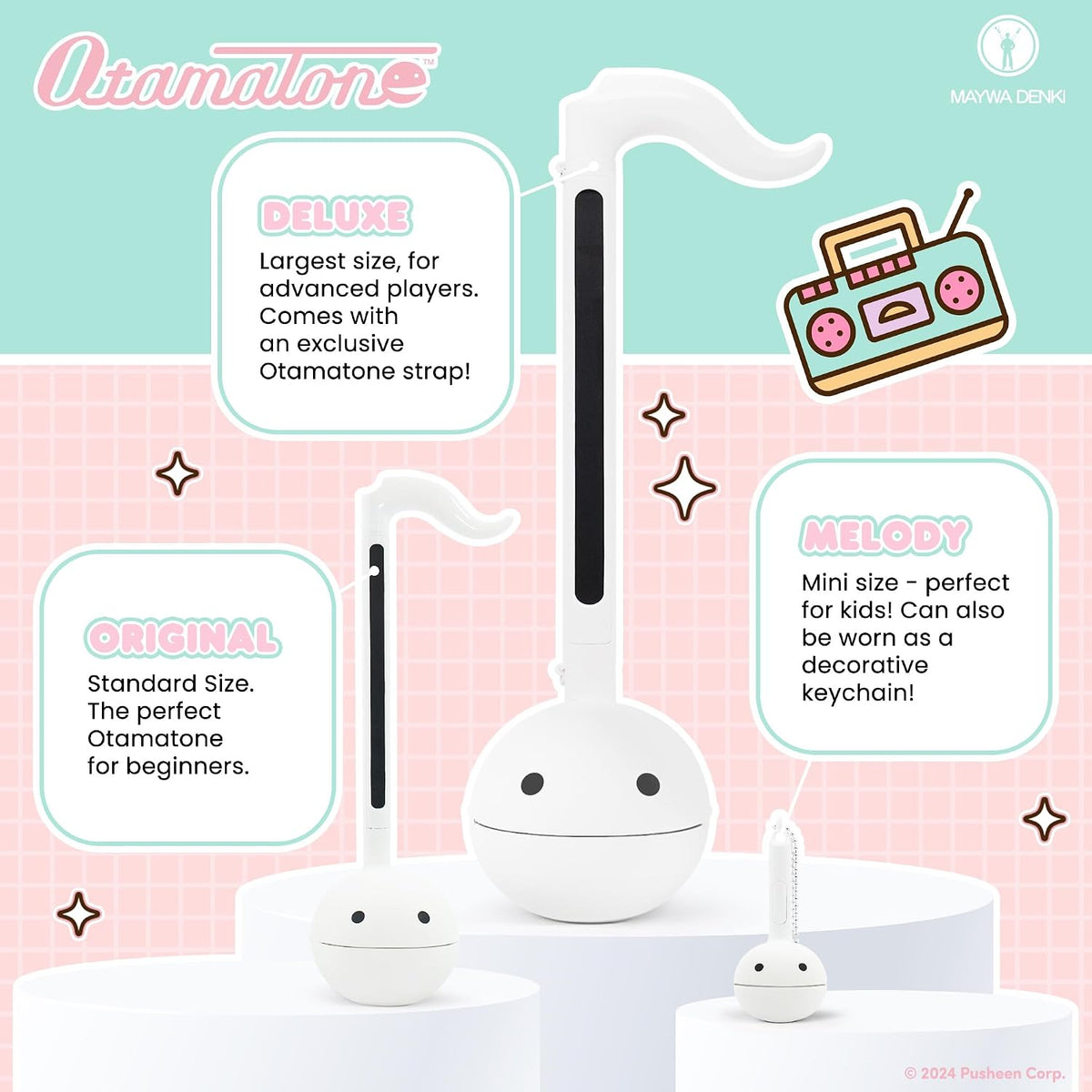 Otamatone Pusheen the Cat Edition Electronic Synthesizer 6