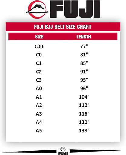 FUJI Premium Pearl Weave BJJ Belt, Durable Jiu Jitsu Belt 6
