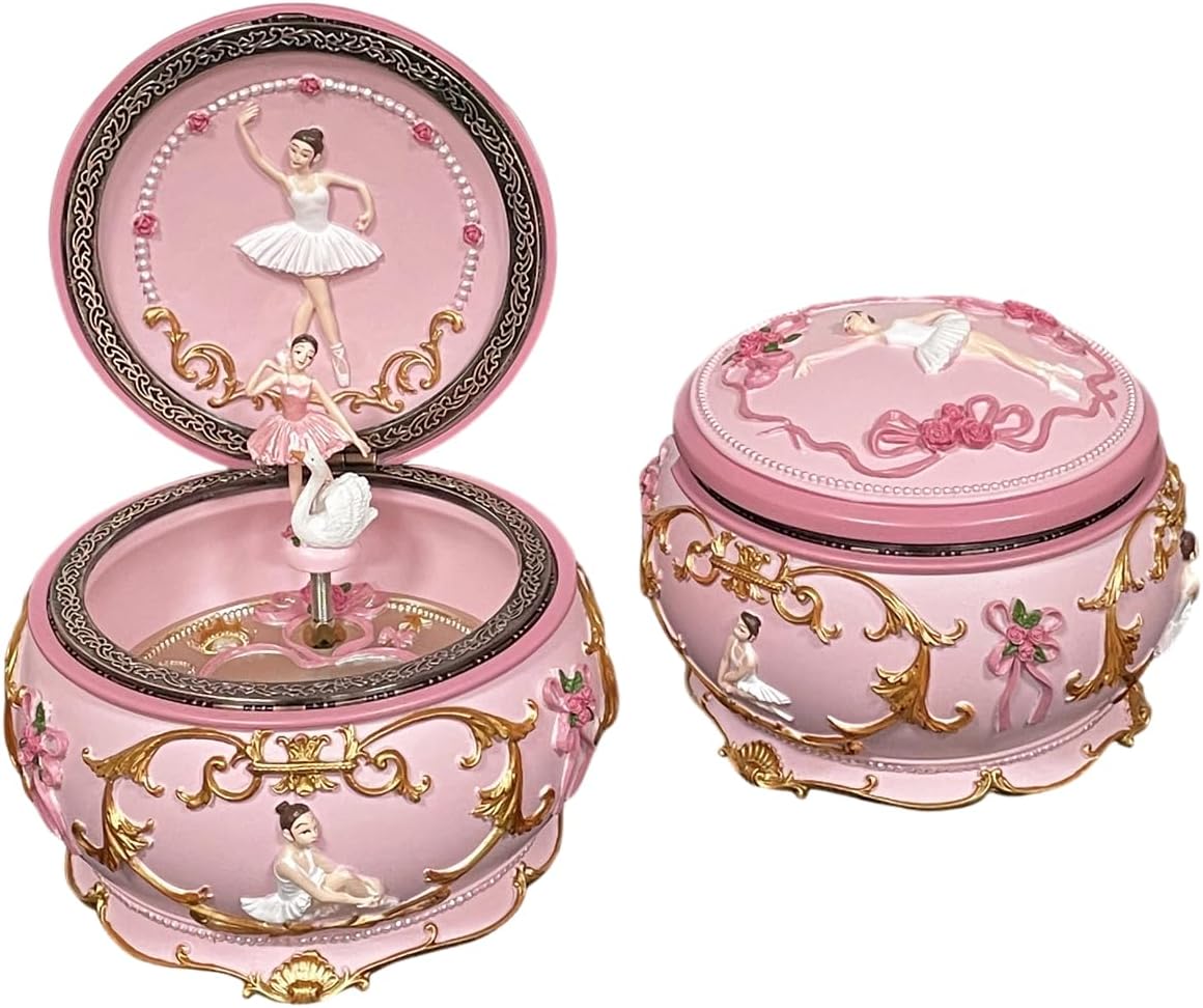 Briskfeel Ballerina Music Box Jewelry Box with LED Lights, Swan Lake 4