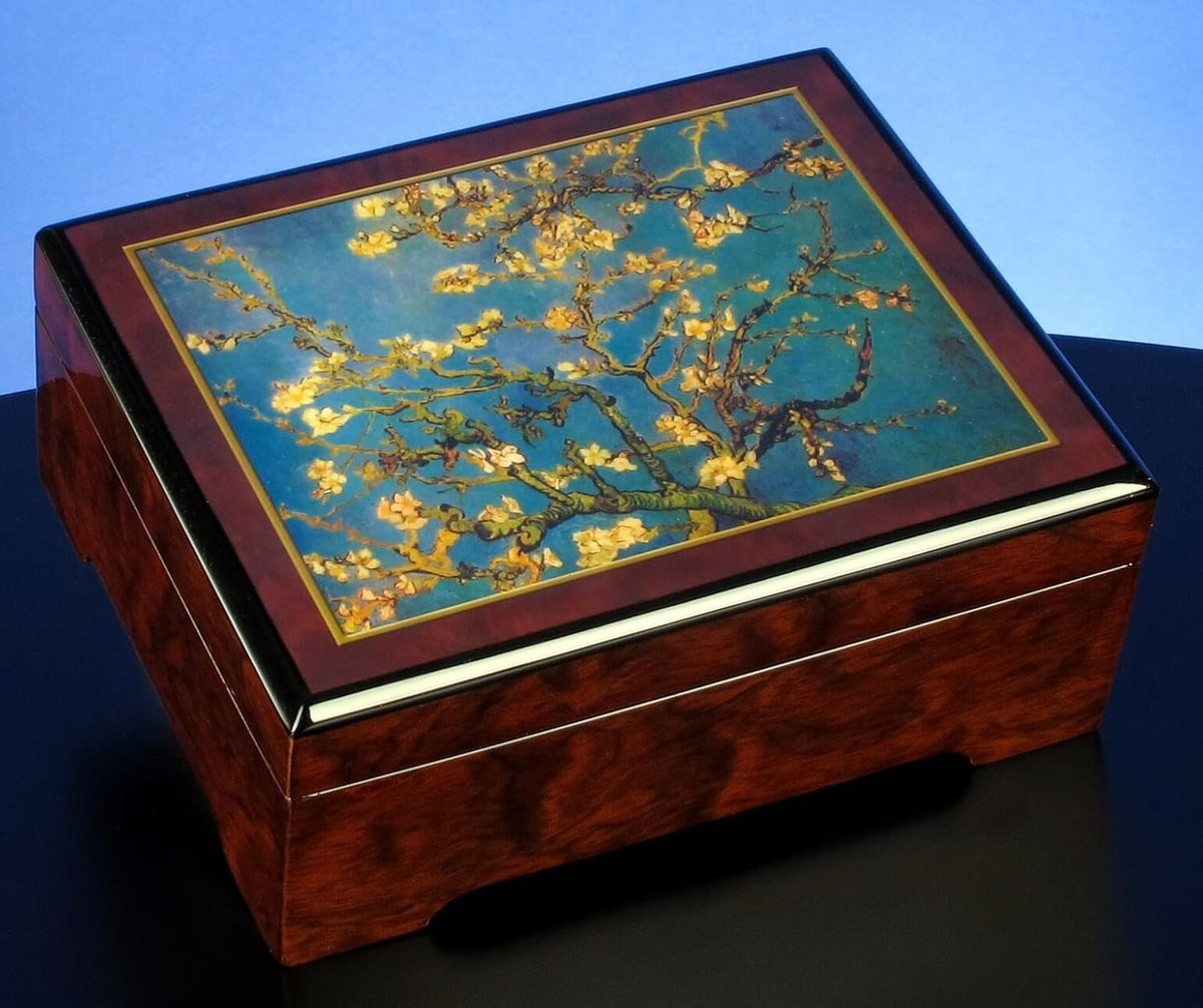 San Francisco Music Box Van Gogh Almond Blossom Musical Jewelry Box 1