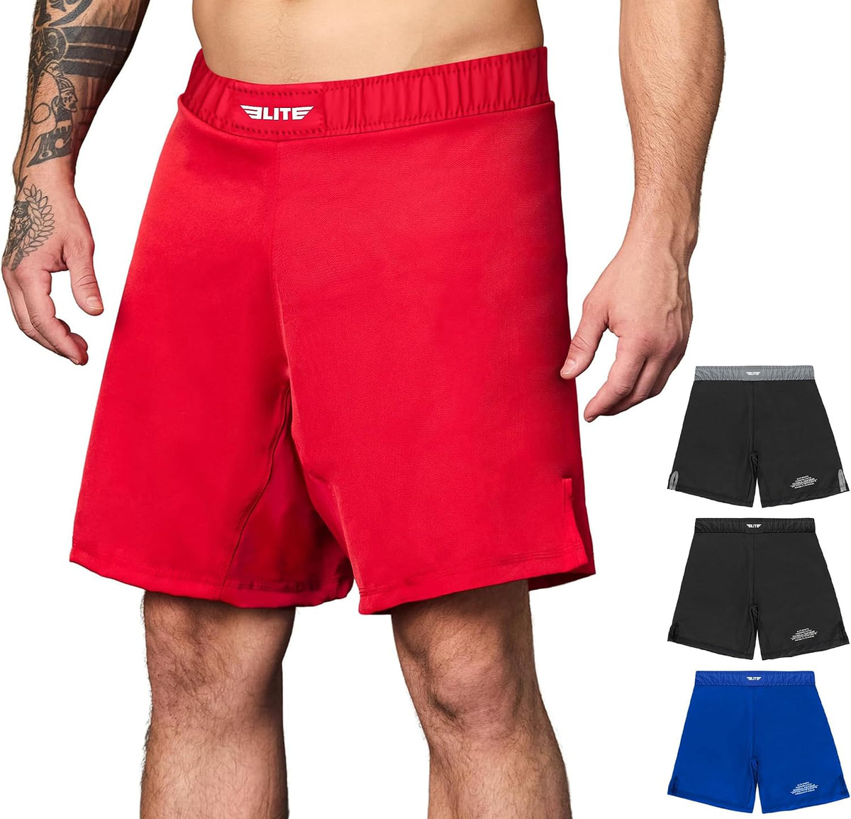 Elite Sports BJJ Shorts for No-Gi, Muay Thai, Boxing and MMA 7