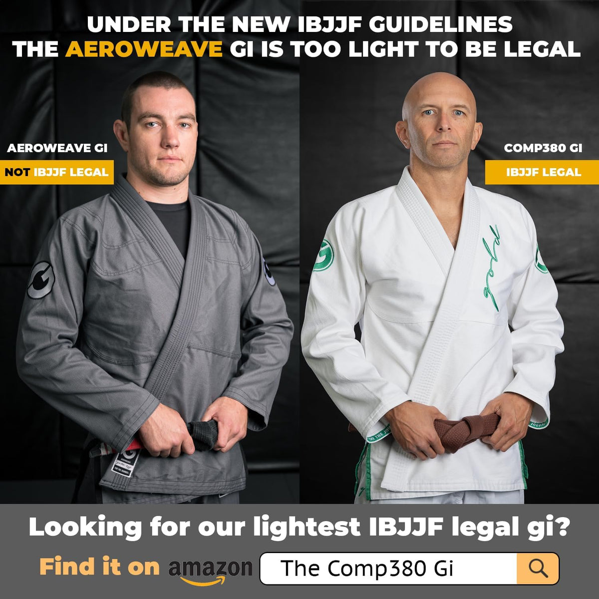 Gold BJJ Aeroweave Jiu Jitsu Gi, Ultra Lightweight BJJ Gi for Men 6