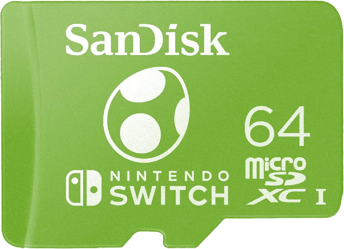SanDisk 64GB microSD for Nintendo Switch, Yoshi Edition 1