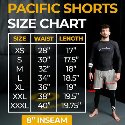 Gold BJJ Pacific Short, No-Gi Jiu-Jitsu Fight Shorts 4