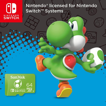 SanDisk 64GB microSD for Nintendo Switch, Yoshi Edition 4